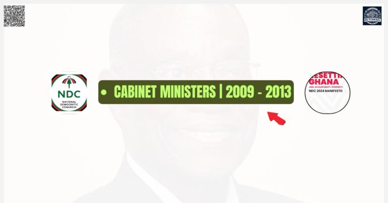 Cabinet Ministers 2009 - 2013