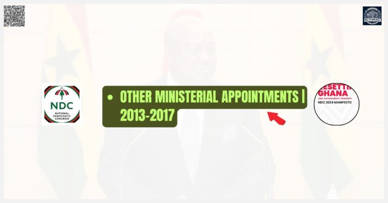 Other Ministerial Appointments 2013-2017