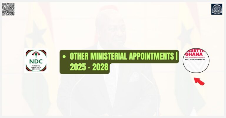 Other Ministerial Appointments 2025 - 2028