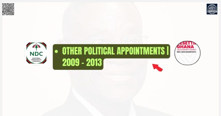 Other political appointments 2009 - 2013 (1)