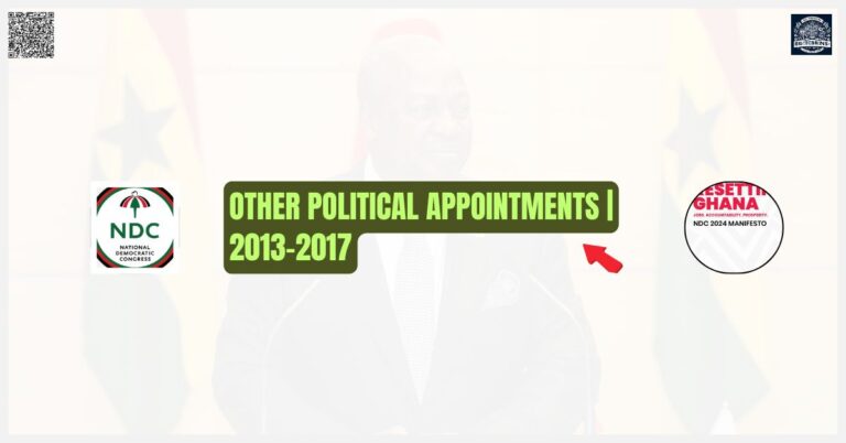 Other political appointments 2013-2017