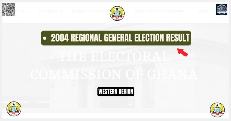 2004 WESTERN Regionl Election regional Result