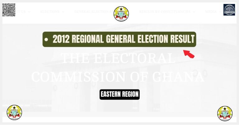 2012 EASTERN Regionl Election regional Result