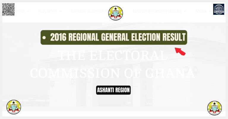 2016 Ashanti General Election regional Result