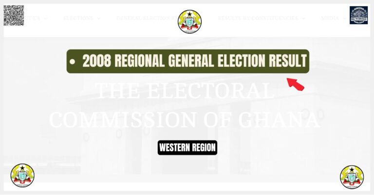 2008 WESTERN Regionl Election regional Result