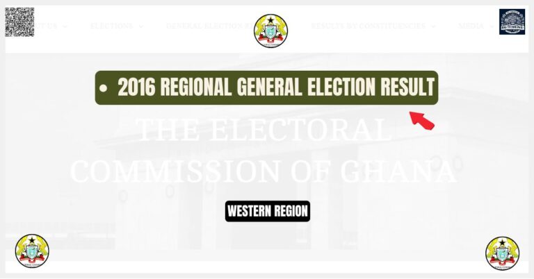 2016 WESTERN Regionl Election regional Result