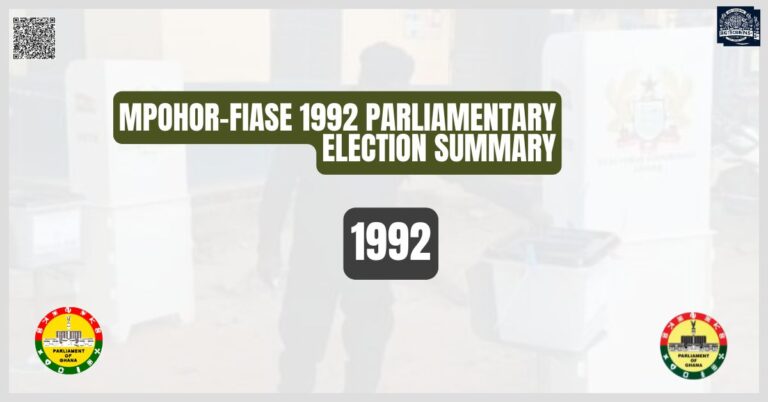 Mpohor-Fiase 1992 Parliamentary Election Summary