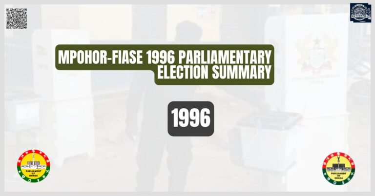 Mpohor-Fiase 1996 Parliamentary Election Summary
