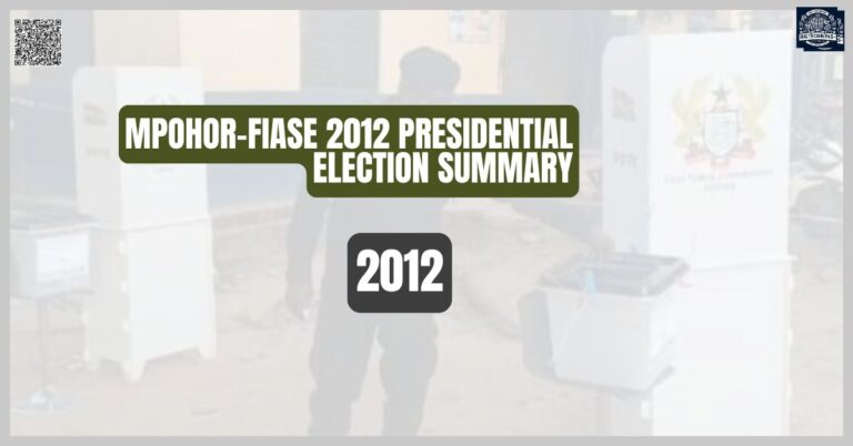 Mpohor-Fiase 2012 Presidential Election Summary