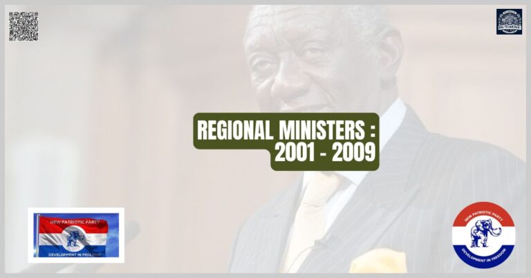 Regional Ministers 2001 - 2009