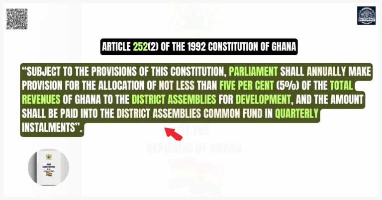 Article 252(2) of the 1992 Constitution of Ghana