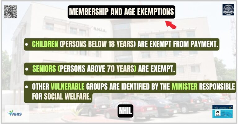 Membership and Age ExemptionsNHIF