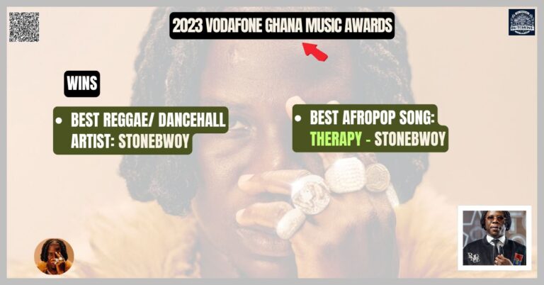 Stonebwoy 2023 awards Wins