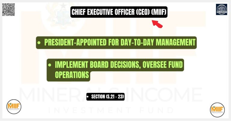 Chief Executive Officer (CEO) (MIIF)