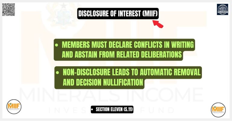 Disclosure of Interest (MIIF)