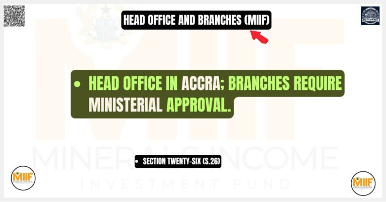 Head Office and Branches (MIIF)