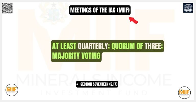 Meetings of the IAC (MIIF)