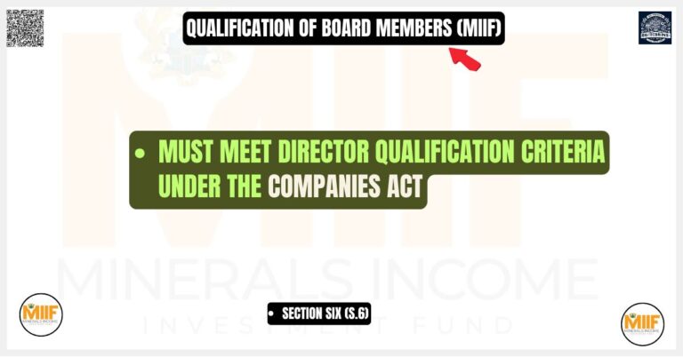 Qualification of Board Members (MIIF)