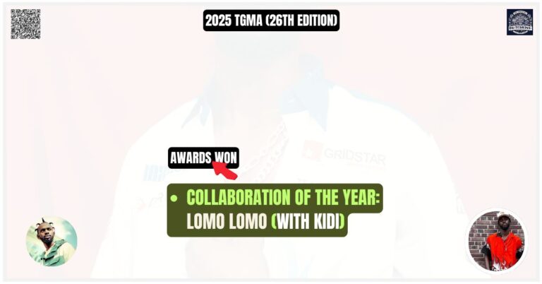 Black Sherif 2025 TGMA (26th Edition)