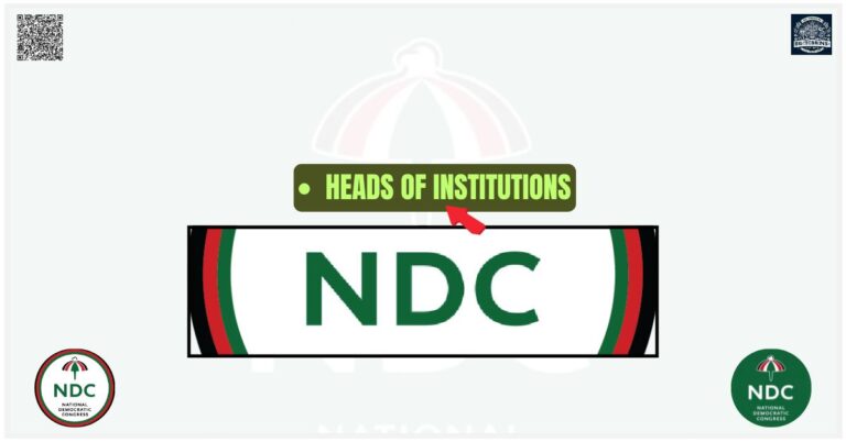 Heads of institutions-NDC
